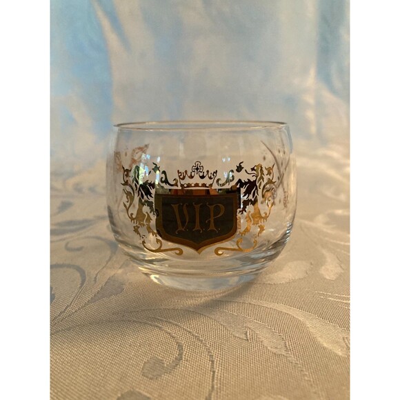 Vintage 60s Sherry Glasses 1960s Gold Black Mid Century Retro Mod Mad Men Bar - Picture 3 of 5